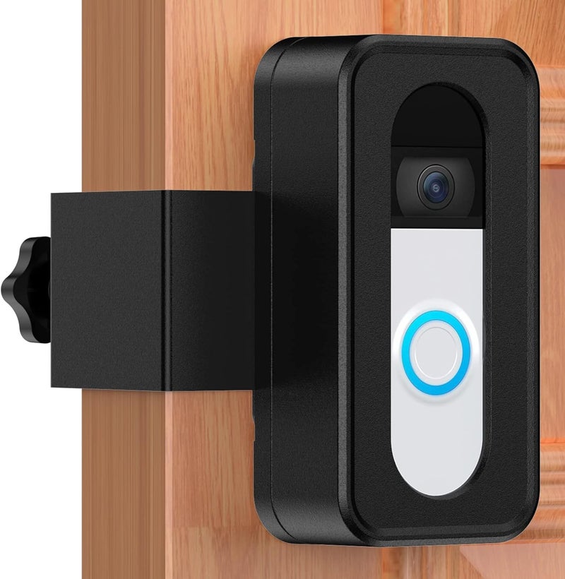 KTCEFE Upgrade Anti-Theft Video Doorbell Mount, Not Block Doorbell Motion Sensor, No-Drill Mounting Bracket for Apartment Renters Home Office Room, Not for Security Door (Doorbell Not Included) - Image 1